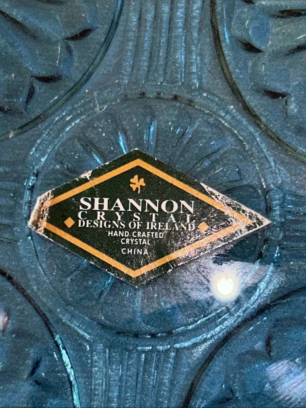 Shannon Crystal by Godinger, Medallion Collection Plate and Goblet